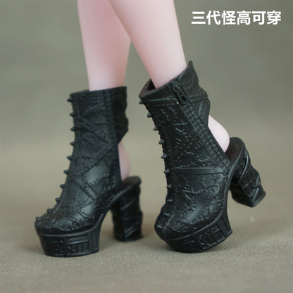 Colorful Monster Doll Boots Novelty Sandals 1/6 Scale Doll Shoes Accessories for Doll Decorations - NO.14