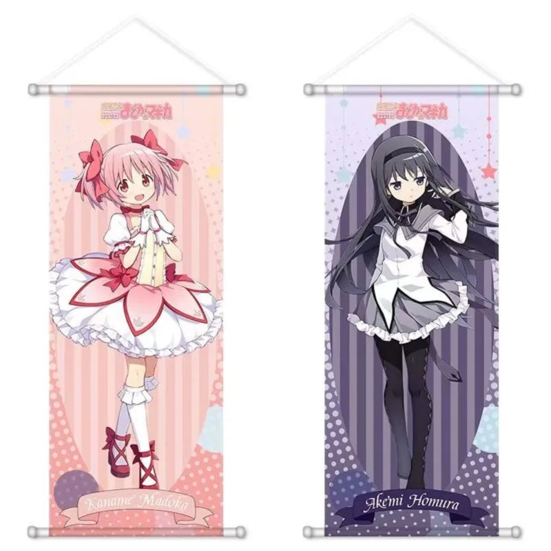 Kawaii Anime Scroll Canvas Posters and Prints Decoration Wall Hanging Painting