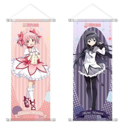 Kawaii Anime Scroll Canvas Posters and Prints Decoration Wall Hanging Painting