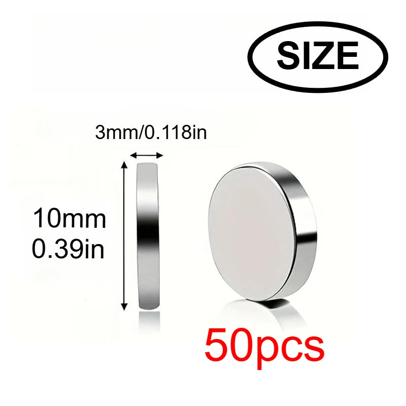 10x3/6x3mm mini Whiteboard Magnet, Widely Used in Halloween DIY, Refrigerator stickers Warehouse Tool Classification Bag Butt