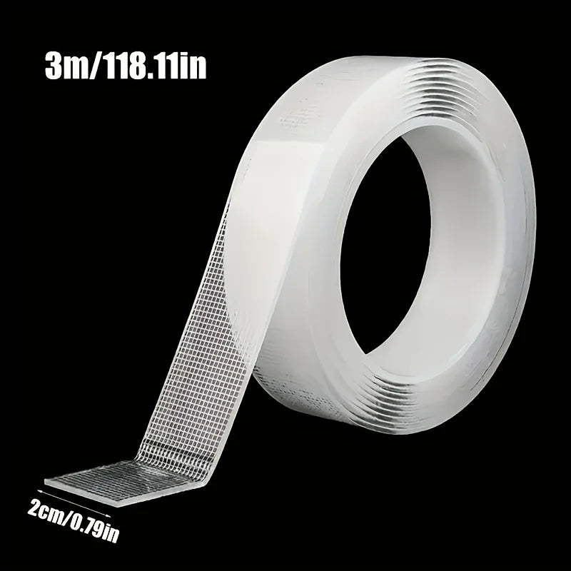 Heavy Duty Nano Tape Double Sided Transparent Waterproof Adhesive Tape Removable Strong Sticky Mounting Tape for Home Office 