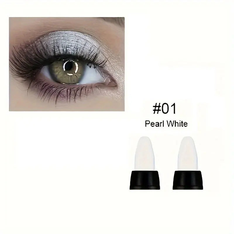 16 Colors Pearlescent Eyeliner, Color Glitter Waterproof Long-Lasting Eye Makeup Non-smudge Eyeliner - 01
