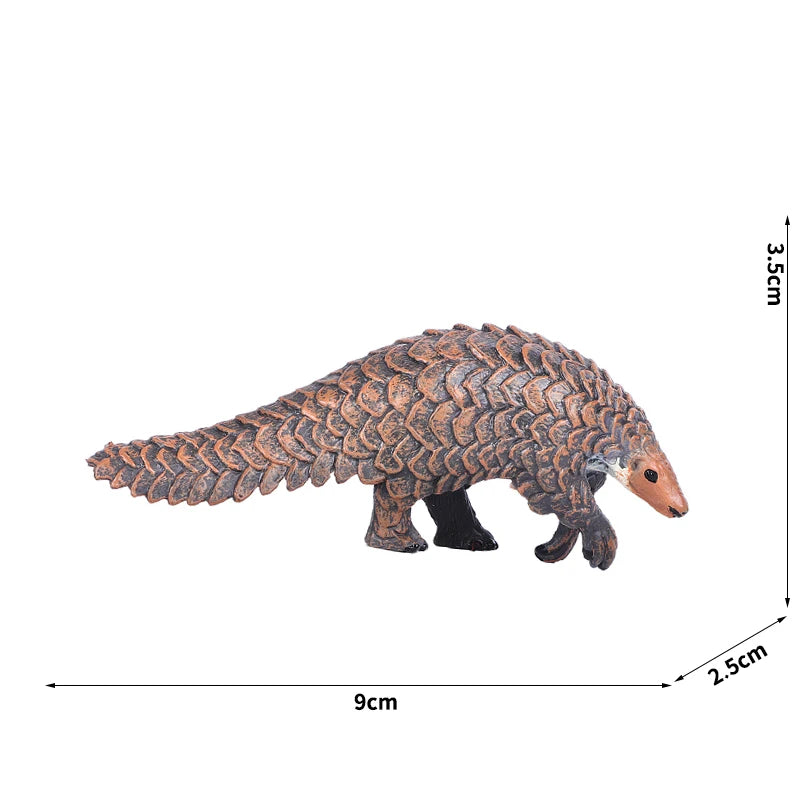 Simulation Wild Animal Model Wolf Monkey Fox Pangolin Squirrel Chinchilla Donkey Sloth Realistic Animal Figures Toys For Kids