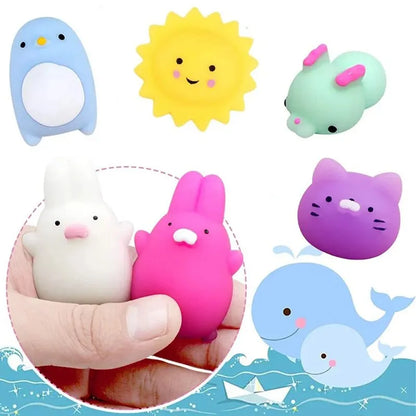 20Pcs Mini Cute Cartoon Animal Stress Relief Toys For Boys Girls Birthday Party Favor Piñata Filler Carnival Kids Party Suppl