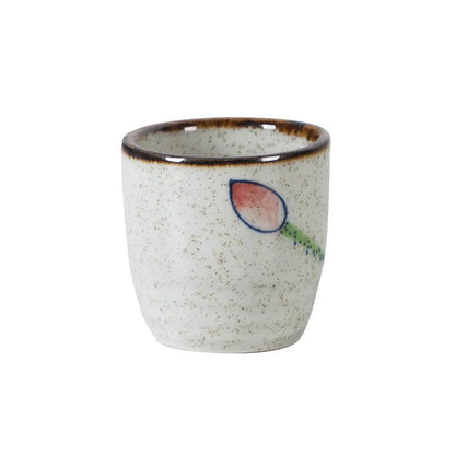 50ml Japanese-style Ceramic Antique White Wine Cup Sake Set Home Retro Coffee Cup Wine Pot Shochu Classical Cup
