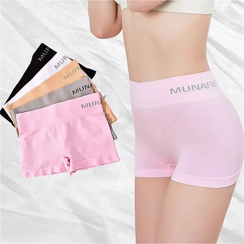 4pcs Safety Female Panties Pants For Women Seamless Body Shaping Casual Short Ladies Boxer Briefs Boyshorts Cotton Underwear