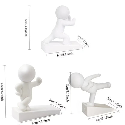 1/3 Pcs Cute decorative door stopper, flexible and movable door stopper, anti slip base to protect walls,home decoration