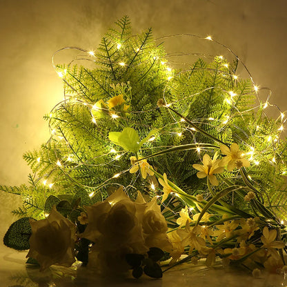 Led Copper Wire Fairy Lights Waterproof LED String Lights Battery Operated DIY Wedding Party Christmas Decoration Garland