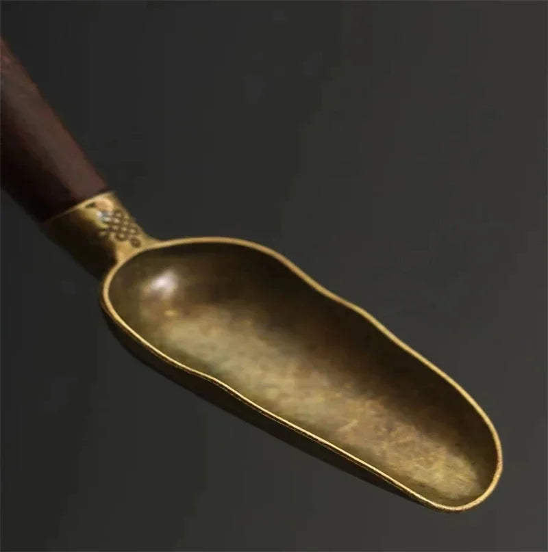 2/1pcs Vintage Ebony Tea Spoon Solid Wood Handle Teaspoon Retro Tea Shovel KongFu Tea Ceremony Accessories Teaspoon Gift