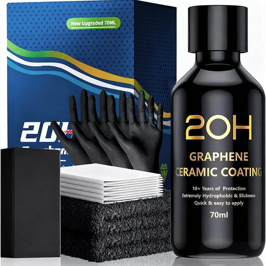 Graphene Ceramic Coating 20H/12H with Self Healing and UV Track Technology Car Detailing Professionals 10+ Years of Protectio