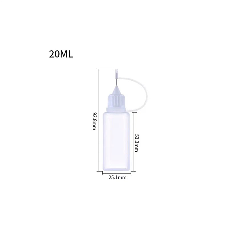 50ML Plastic Liquid Alcohol Bottle For Dispenser Rosin Solder Flux Paste For Phone PCB Cleaning Welding Repair Tools - 20ml