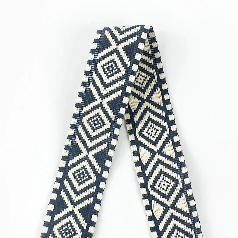 5/10M Meetee 38mm Jacquard Webbing Cotton Ribbon for Bag Shoulder Straps Clothing Braid Belt DIY Luggage Sewing Accessories