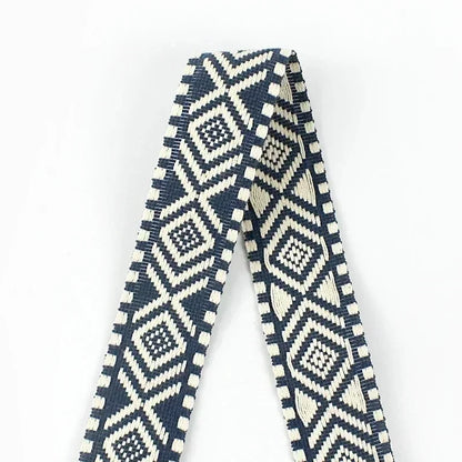 5/10M Meetee 38mm Jacquard Webbing Cotton Ribbon for Bag Shoulder Straps Clothing Braid Belt DIY Luggage Sewing Accessories