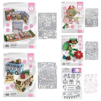 Halloween Gift Box Metal Cutting Dies Christmas North Pole Pals Die Cut Craft DIY Embossing Scrapbooking Supplies Template Mo