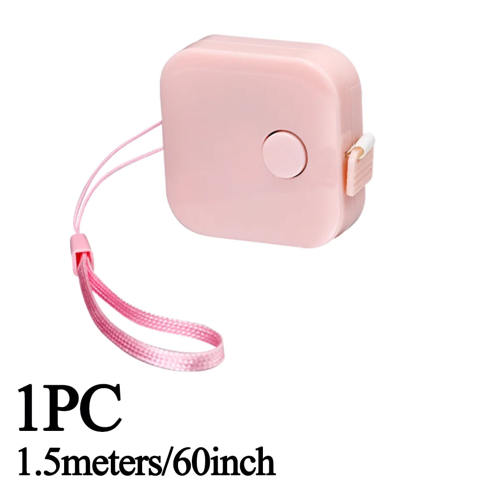 Sewing Tape Measure Dual Sided Retractable Ruler with Push Button Ruler for Weight Loss Medical Body Measurement Tailor Tool 