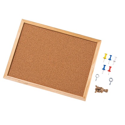Cork Bulletin Board Decorative Board Kitchen Tack Board DIY Corkboard - 30x40cm