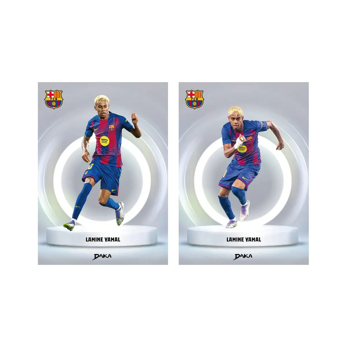 Daka Messi Mbappe Yamal Football Collection Card 2025-2026 Real Madrid Barcelona Manchester Juventus Ale Milano Star Player C