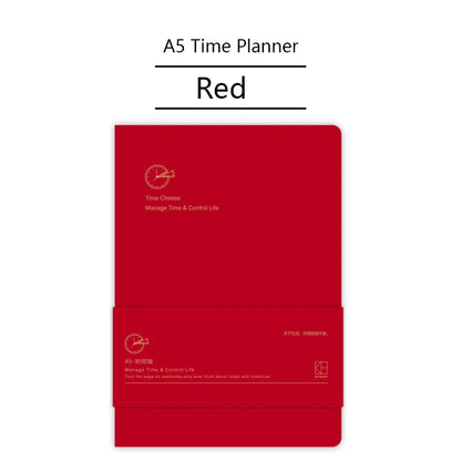 Kinbor Notebook Journal A5 Self-filling Budget Planner PU Material Agenda Planning Notebook 공책 Writing Office School Statione