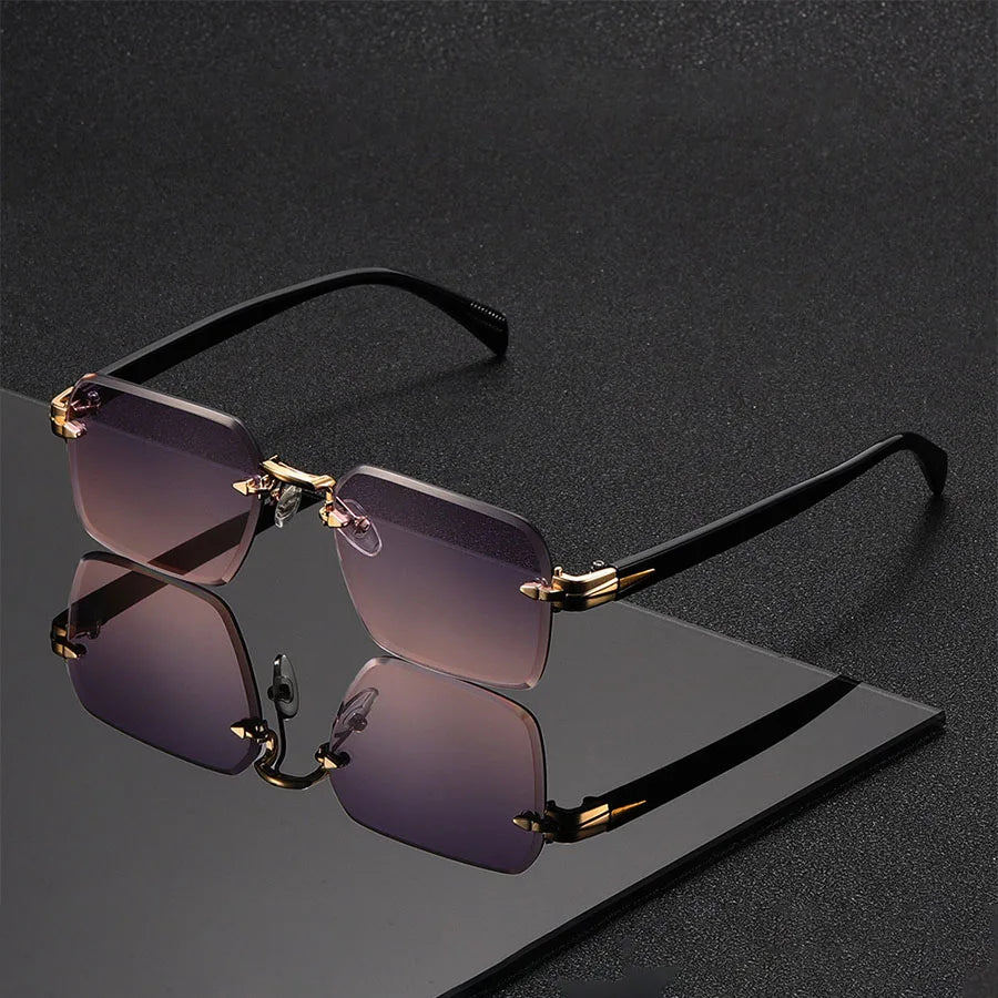 Classic Unisex Fashion Sunglasses Frameless Trendy Eyewear for Holiday Costume Suitable Best Gift for Festive Occasions - pin