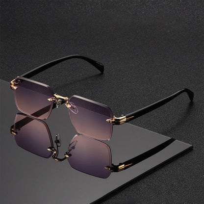 Classic Unisex Fashion Sunglasses Frameless Trendy Eyewear for Holiday Costume Suitable Best Gift for Festive Occasions - pin