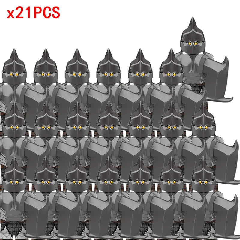Medieval Movie Knights Building Blocks toys Lord Ring Figure Bricks Toy Christmas birthday gifts - ZHXP430x21