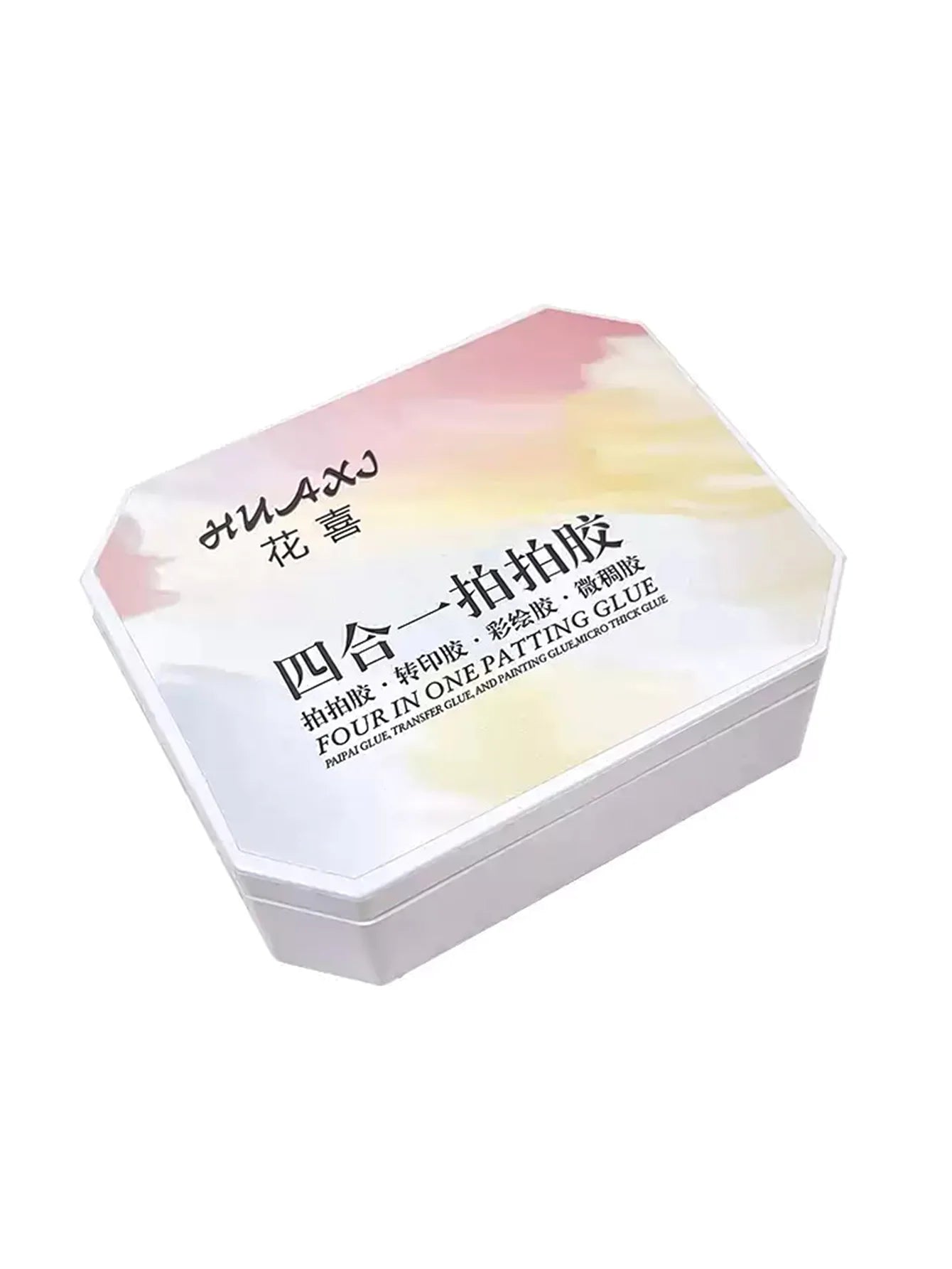 Four in One Patting Glue, Popular Nude Color Patting Glue with 4 Colors, Multifunctional for Gradient Color Printing and Powd