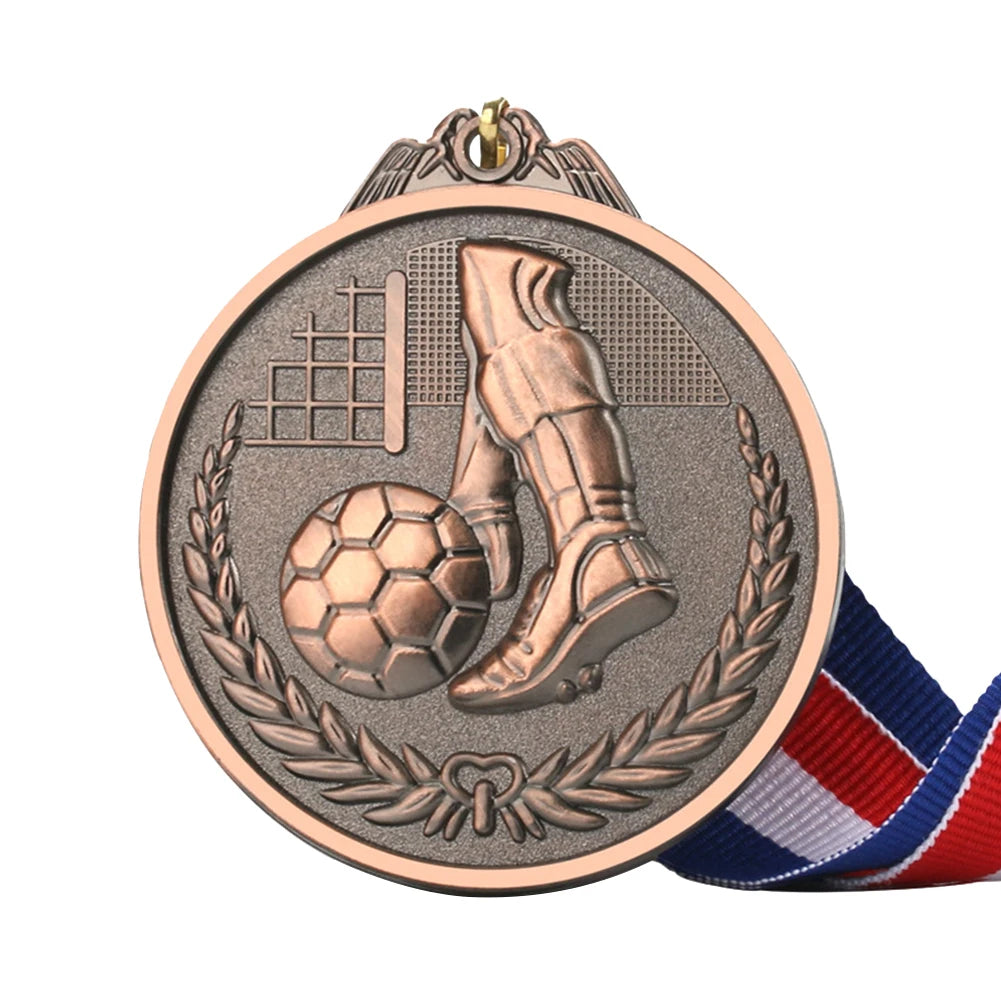 Gold Silver Bronze Medals School Sports Football Volleyball Competition Games Prize Trophy Commemorative Medal soccer trophie