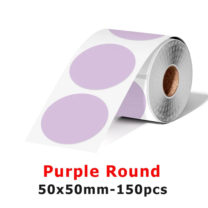 Munbyn/Nelko Holographic Laser Label Sticker Matte Silver Thermal Paper for M110 M220 M200 E210 P50 PM220 DETONG P1 WP9520 Ma