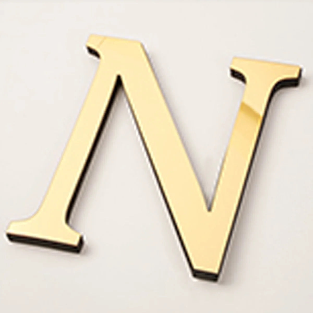 20cm Gold Acrylic Mirror English Letters Wall Stickers Birthday Decoration Festival Party Wedding Decor Self-adhesive Art Mur