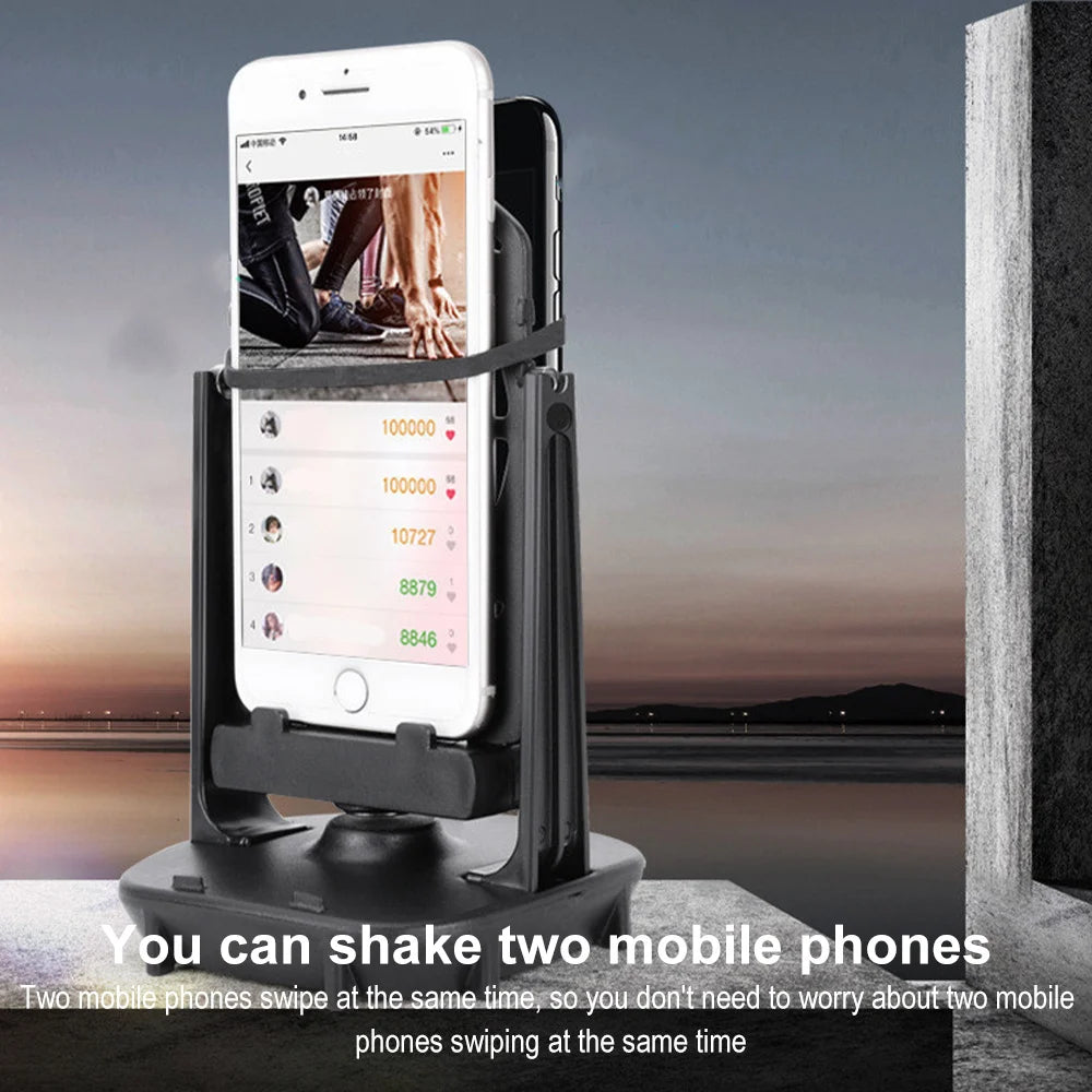 Desk Walking Swing Shaker Mobile Phone Holder Stand Pedometer Brush Stepper For Phone Wiggler Counter For iPhone Samsung Xiao