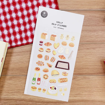 Korean Import Suatelier Baking Bread Cake Desserts Food Stickers Scrapbooking Diy Journal Stationery Sticker Deco School Supp