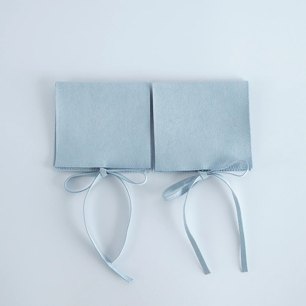 10pcs Velvet Jewelry Packaging Pouches Chic Wedding Favor Bags Cream Microfiber Cosmetic Bags Product Package Wedding Gift Ba