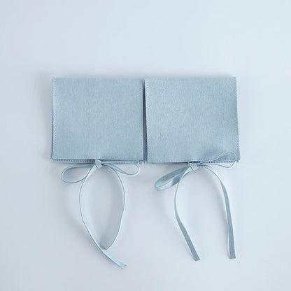 10pcs Velvet Jewelry Packaging Pouches Chic Wedding Favor Bags Cream Microfiber Cosmetic Bags Product Package Wedding Gift Ba