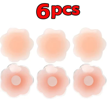 New Reusable Silicone Nipple Cover for Women Bra Sticker Breast Petal Strapless Bra Invisible Boob Pads Chest Pasties Intimat