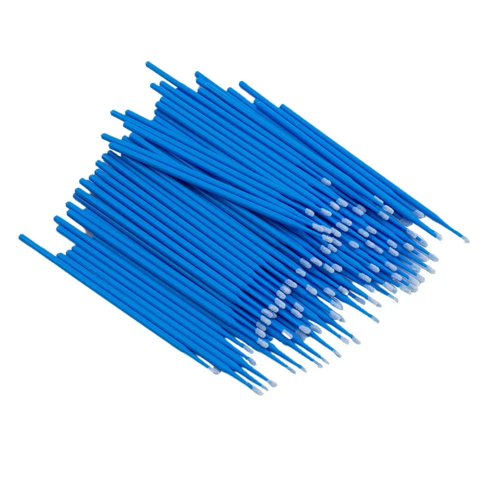 100Pcs Up Paint Micro Brush Tips 1.5mm Mini Car Touch Up Paint Micro Brush Purple Auto Applicator Sticks Detailing Car Produc