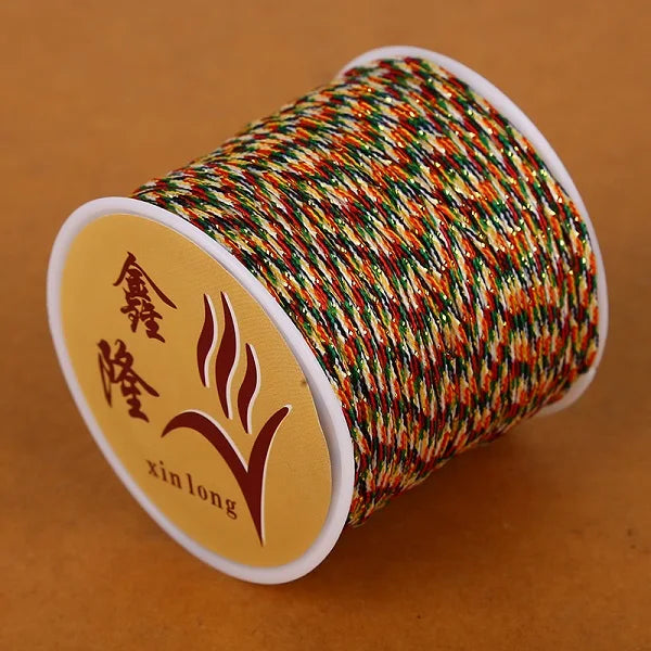 40m/lot 0.8mm Cotton Knotting Macrame Cord Nylon Thread String DIY Beading Braided Bracelet Jewelry Making - 23
