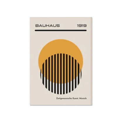 Mid Century Modern Bauhaus Abstract Geometric Posters Wall Art Canvas Painting Prints Pictures Gallery Living Room Interior H