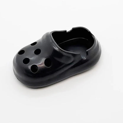 Creative Cute Hole Shoe Ashtray, Flame Retardant PP Material+anti Fly Ash, Suitable for Home/office/hotel Panoramic View - bl