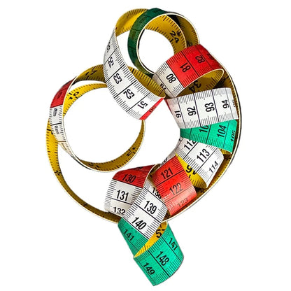 1Pc Quality Soft Tape with Snap Fasteners Soft Multicolor Measuring Tape Dual Sided Tape Measure Needlework Sewing Tool