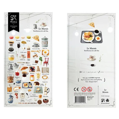 Suatelier Foods Stickers Aesthetic Scrapbooking Cute Junk Journal Ephemera Korean Deco Sticker Planner Diary DIY Craft Suppli