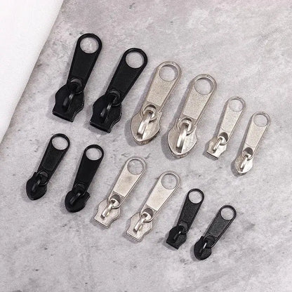 Zipper Head Zipper Repair Kit Easy Fix Zipper Slider Head Puller Closure Universal Replacement Broken Wearable 3# 5# 8# 10#