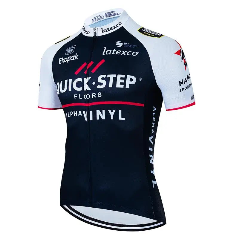 QUICK STEP Team Cycling Jersey Shirt Racing Sport Bicycle Shirt Ropa Ciclismo Pro Man MTB Bike Jersey Summer Cycling Wear 202