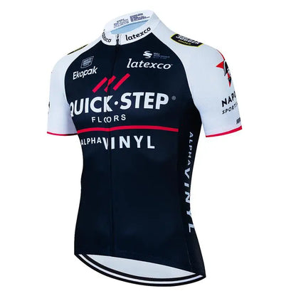 QUICK STEP Team Cycling Jersey Shirt Racing Sport Bicycle Shirt Ropa Ciclismo Pro Man MTB Bike Jersey Summer Cycling Wear 202