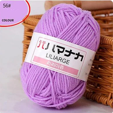 DIY Baby Milk Sweet Soft Cotton Knitting Wool Yarn Thick Fiber Velvet Yarn Hand Knitting Wool Crochet Yarn for DIY Sweater