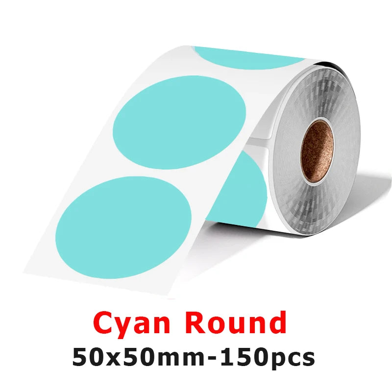 Munbyn/Nelko Holographic Laser Label Sticker Matte Silver Thermal Paper for M110 M220 M200 E210 P50 PM220 DETONG P1 WP9520 Ma