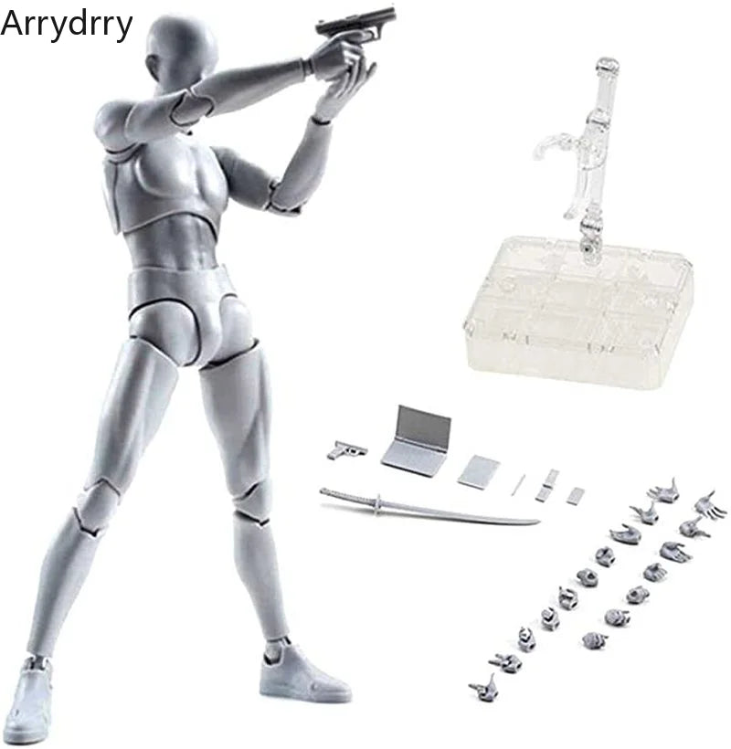 Sketch Draw Figurines Male Female Movable Body Kun Body Chan Joint Pain Anime Figure Shf Action Figure Toy Model Draw Mannequ