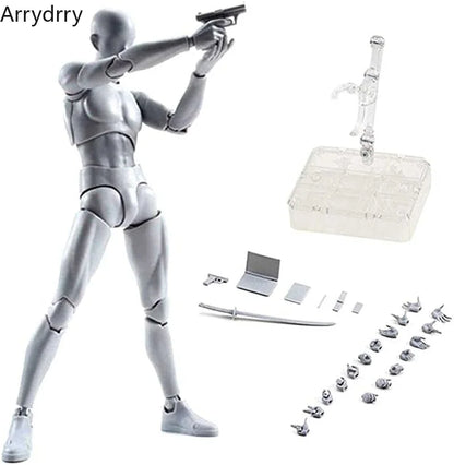 Sketch Draw Figurines Male Female Movable Body Kun Body Chan Joint Pain Anime Figure Shf Action Figure Toy Model Draw Mannequ