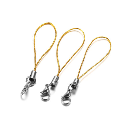 20/50/100Pcs Lanyard Lariat Strap Cords Lobster Clasp Rope Keychain Hooks Mobile Set Charms Keyring Pendant Key Ring Accessor