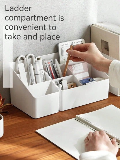 Dormitory living room desktop storage box plastic office cosmetics finishing box remote multi-function finishing storage box 