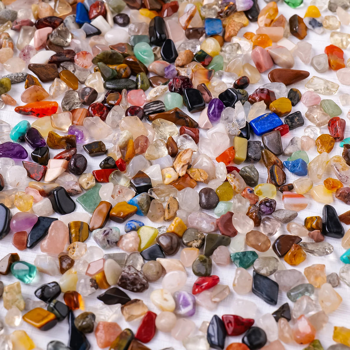 100g Natural Stones Mixed Crystal Material Crystal Gravel Stone Chips Ore Minerals Reiki Specimen Gemstones Aquarium Decorati